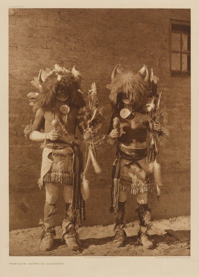 Tesuque Buffalo Dancers by Edward S. Curtis