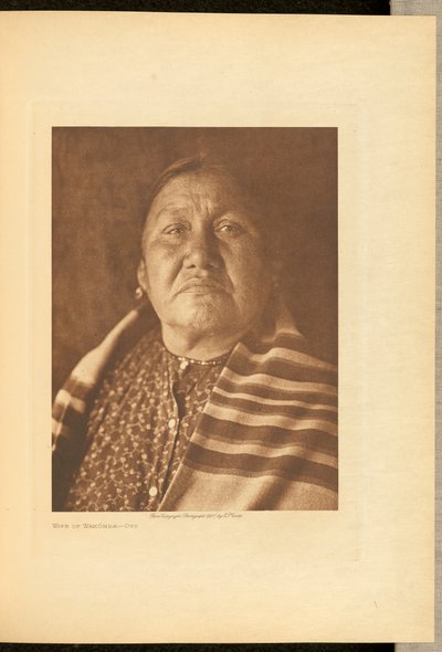 Wife of Wakónda - Oto by Edward S. Curtis