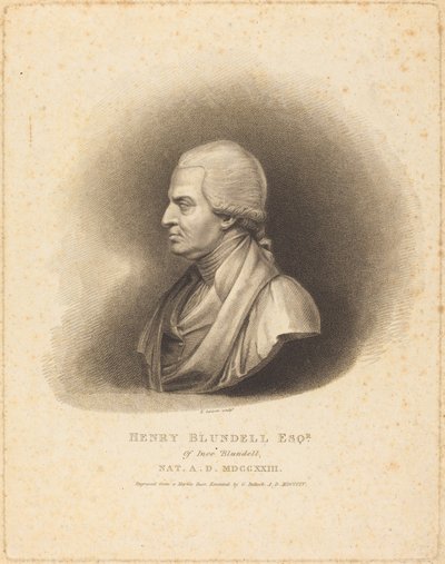 Henry Blundell by Edward Scriven after George Bullock