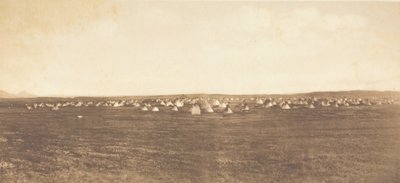 Sun Dance Encampment - Piegan, 1900 by Edward Sheriff Curtis