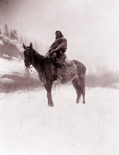 The Scout in Winter, Apsaroke by Edward Sheriff Curtis