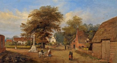 Hempsted Village, Gloucestershire, c.1880 by Edward Smith