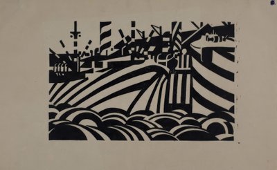 Dock Scene by Edward Wadsworth