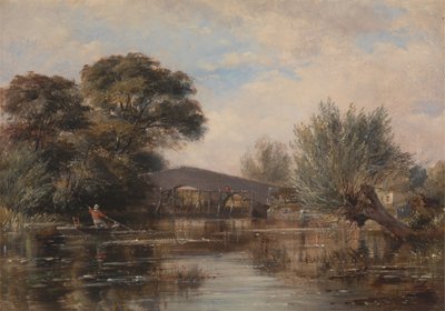 Godstow Bridge near Oxford by Edward William Cooke