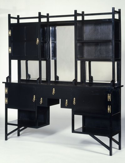 A William Watt ebonised side cabinet by Edward William Godwin