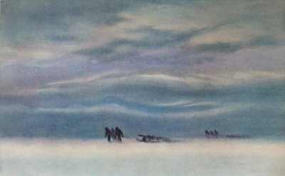 Sledging, 1911, 1913 by Charles Edward Wilson
