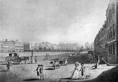 View of Bloomsbury Square by Edward (after) Dayes