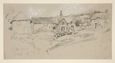 Architectural Study: Hall Farm by Edwin Austin Abbey