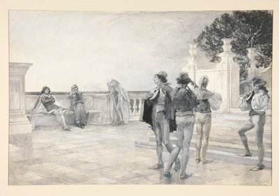 Balthazar Sings by Edwin Austin Abbey