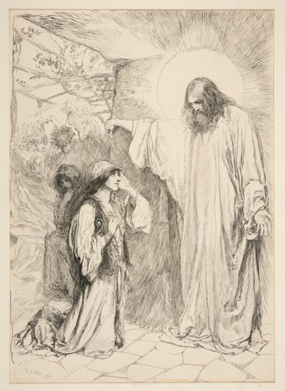 Christ and Mary Magdalene by Edwin Austin Abbey