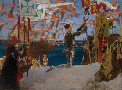Columbus in the New World by Edwin Austin Abbey