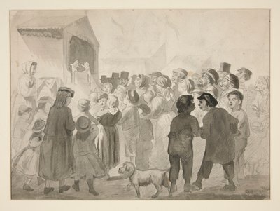 Crowd Scene by Edwin Austin Abbey