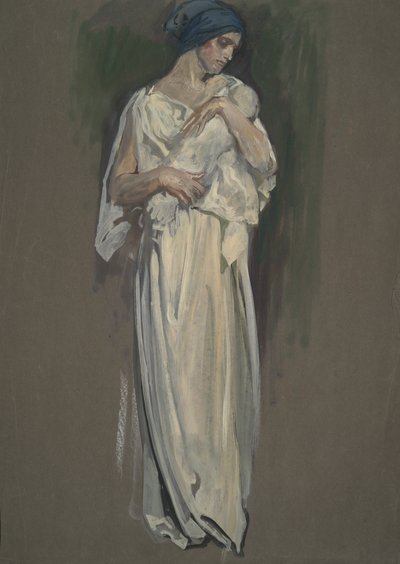 Early study for... by Edwin Austin Abbey