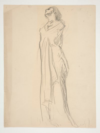 Figure Study for by Edwin Austin Abbey