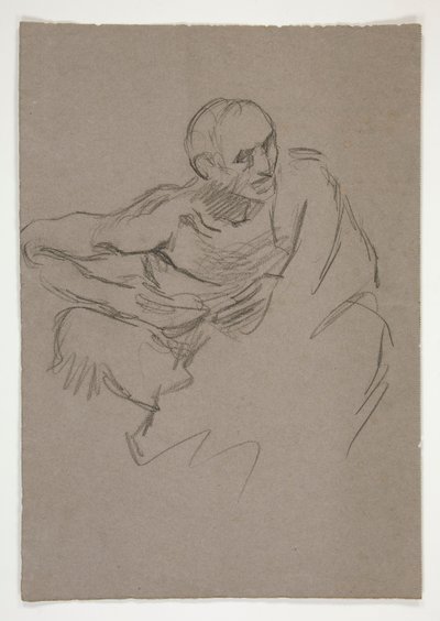 Figure study by Edwin Austin Abbey