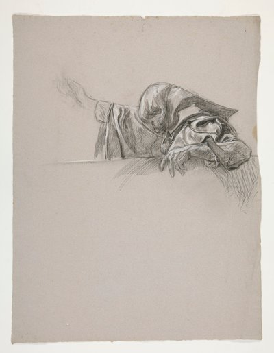 Figure Study for King Arthur by Edwin Austin Abbey