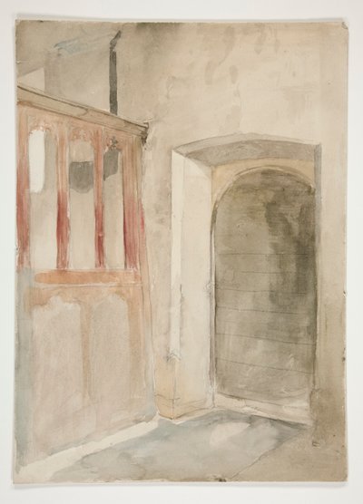 Interior Study by Edwin Austin Abbey