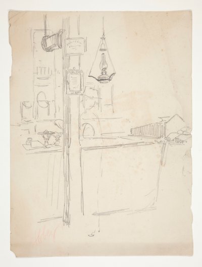 Interior Study by Edwin Austin Abbey