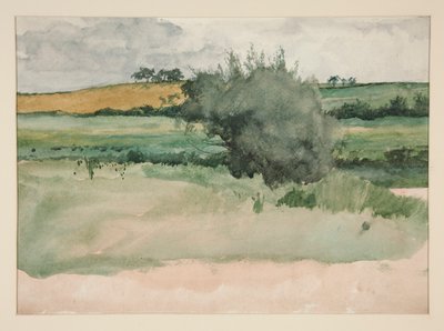 Landscape - Fields by Edwin Austin Abbey
