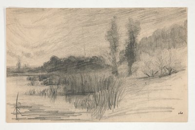 Landscape by Water by Edwin Austin Abbey