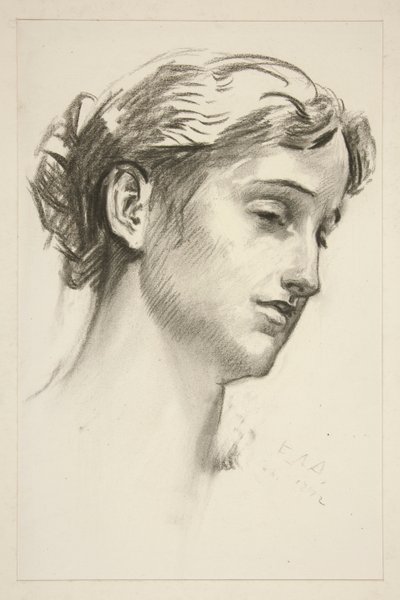 Portrait of a Young Woman by Edwin Austin Abbey