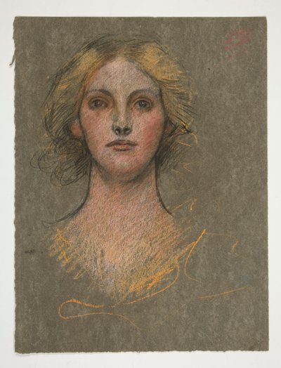 Portrait of a Young Woman by Edwin Austin Abbey