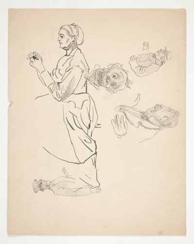 Sheet of Studies by Edwin Austin Abbey