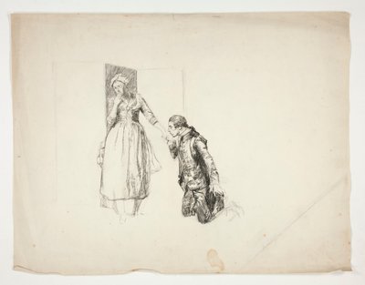 Sketch for Oliver Goldsmith by Edwin Austin Abbey