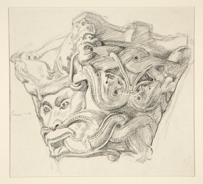 Sketch of a Capital by Edwin Austin Abbey