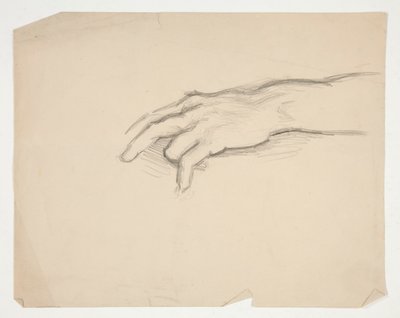 Sketch of a Hand by Edwin Austin Abbey