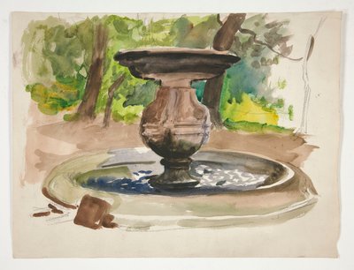 Study of a Fountain by Edwin Austin Abbey