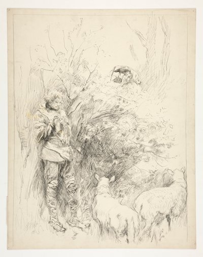 The Daffodil Song. Shepherd and Fool by Edwin Austin Abbey