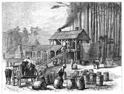 Turpentine Distillery, North Carolina by Edwin Austin Abbey