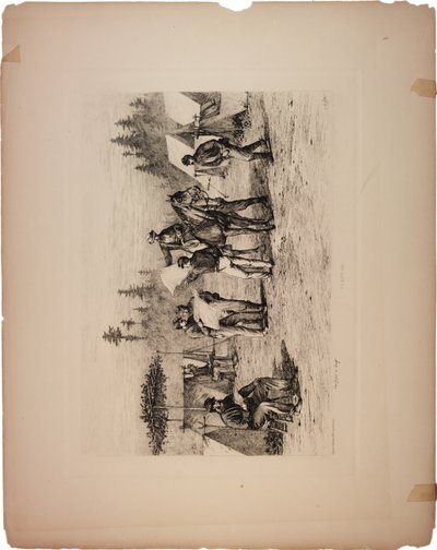 Newspapers in Camp by Edwin Austin Forbes