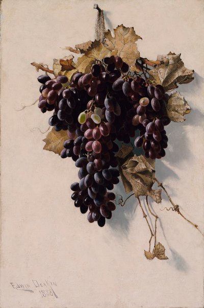 Still Life with Grapes by Edwin Deakin