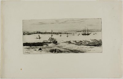 Boats in a Harbor by Edwin Edwards