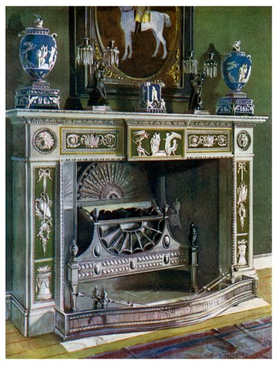 Wedgwood Flaxman chimneypiece, Fontainebleau, France by Edwin Foley