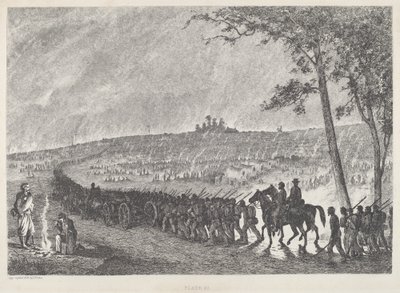 Going Into Camp at Night by Edwin Forbes