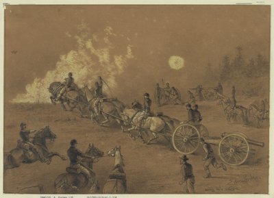 Going into action by Edwin Forbes