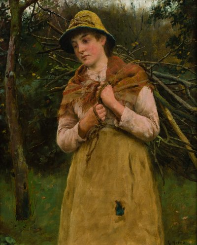 Gathering Sticks by Edwin Harris