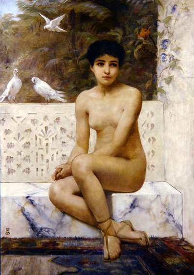 Ready for the Bath by Edwin Longsden Long