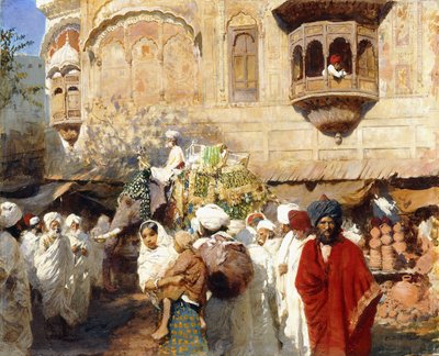 A Street in Jodphur, India by Edwin Lord Weeks