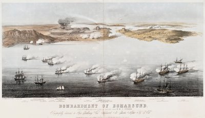 Bombardment of Bomarsund by Edwin Thomas Dolby