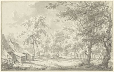 Farms in Eext (Drenthe) by Egbert van Drielst