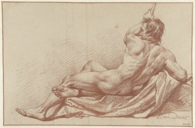 Reclining Academic Nude by Egbert van Drielst