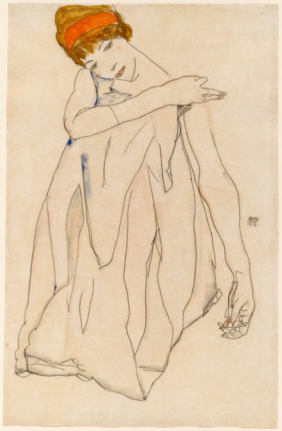 Dancer by Egon Schiele