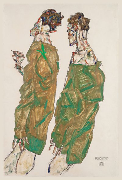 Devotion, 1913 by Egon Schiele