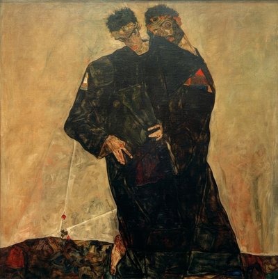 The Hermits by Egon Schiele
