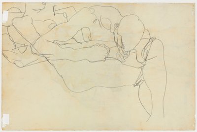 Lovers by Egon Schiele