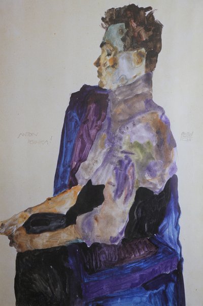 Portrait of Anton Peschka, 1911 by Egon Schiele
